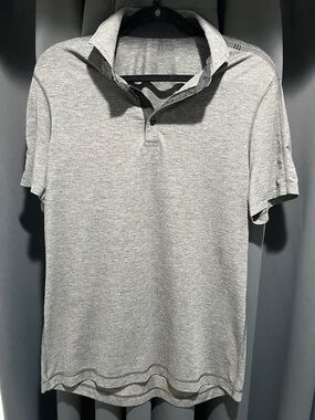 lululemon athletica Heather Gray Performance Polo